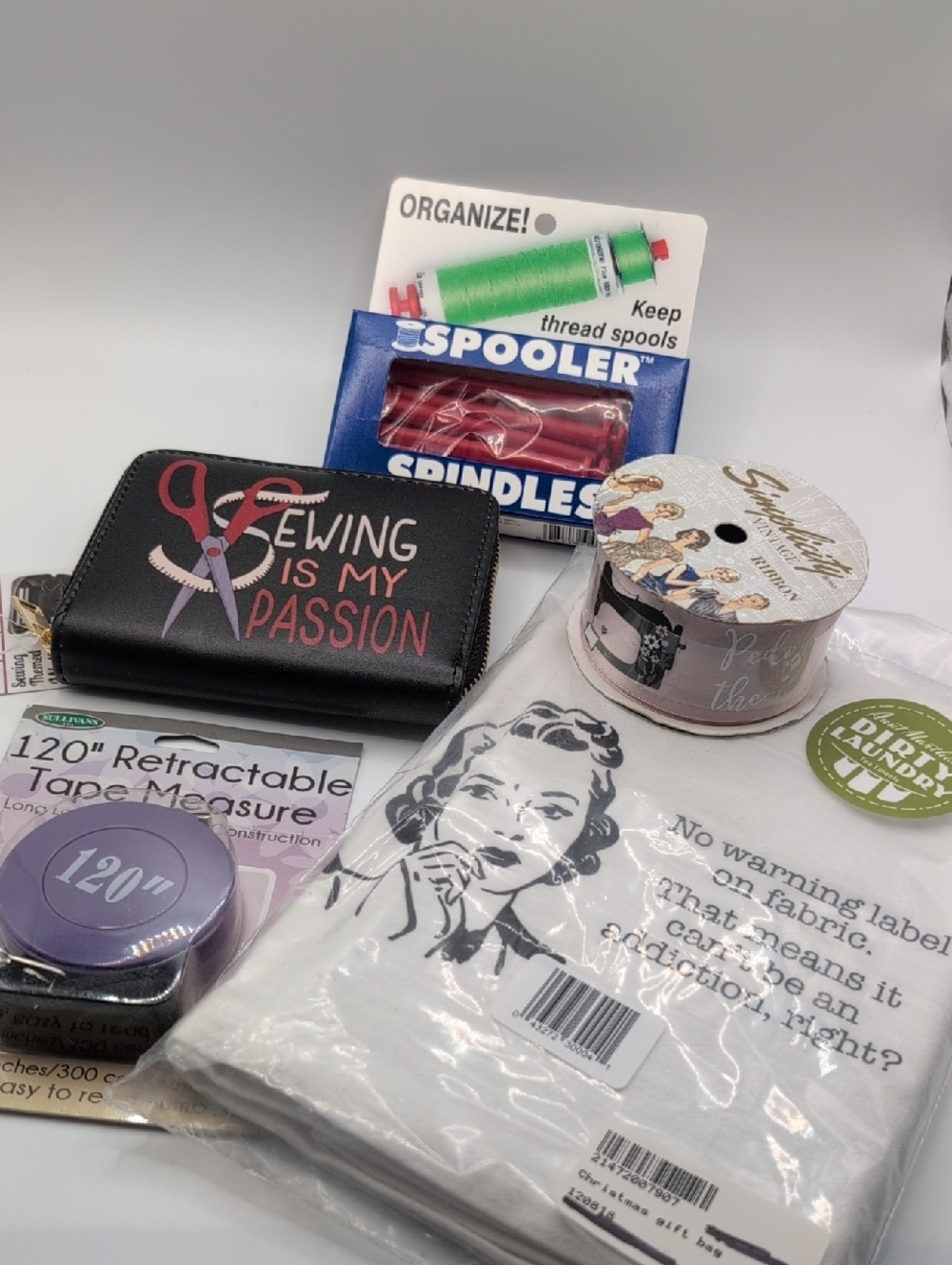 Sewing Is My Passion, Fabric Addiction Sewing Enthusiast Set Lot